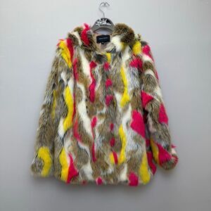 Faux Fur Hooded Coat Jealous Tomato